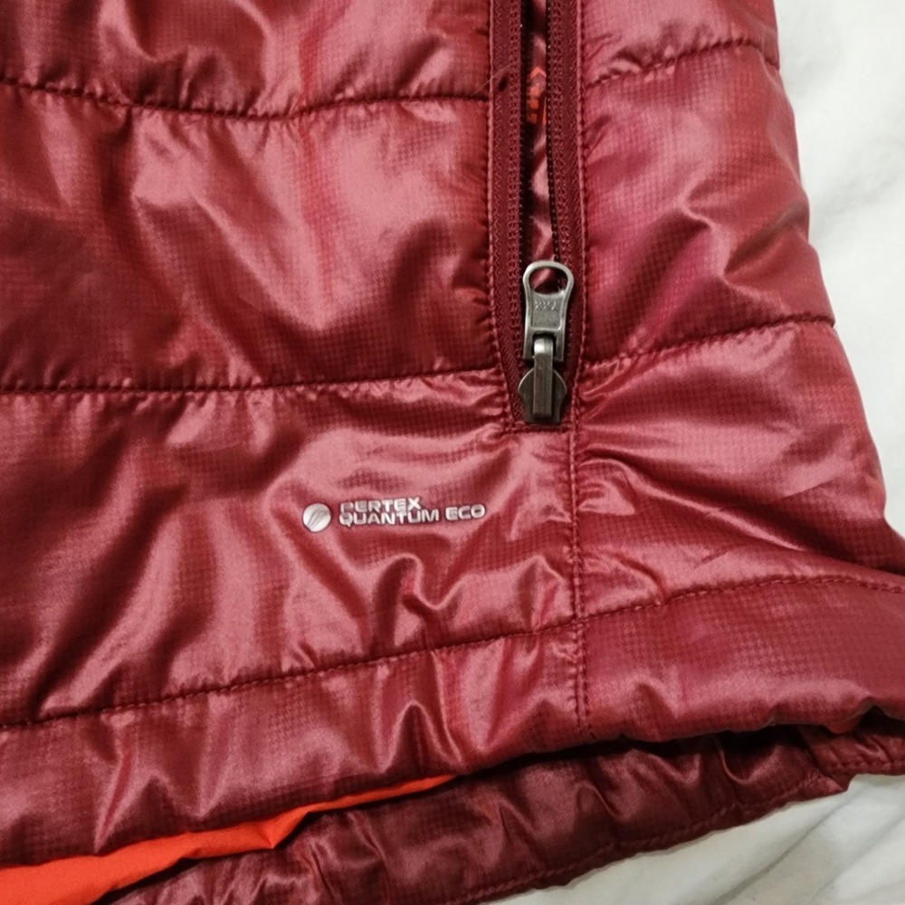REI Co-Op Puffer Vest Womens 80% Down Fill Nylon Burgundy Zip-Up Outdoor Sz XL - Picture 8 of 10